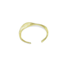 Load image into Gallery viewer, Gold Silver Swirl Wave Adjustable Bracelet, Sku#A420