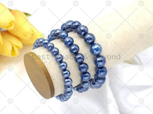 Load image into Gallery viewer, Mystic Blue Agate Stretchy Bracelet
