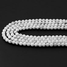 Load image into Gallery viewer, Genuine Howlite Round Faceted Beads, Sku#U1776