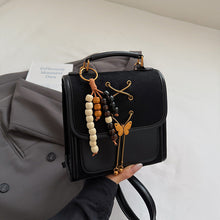 Load image into Gallery viewer, Textured PU Leather Crossbody Backpack – Commuter &amp; Student Bag | Black, Brown, Khaki