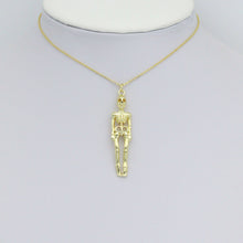 Load image into Gallery viewer, Gold Skeleton Shape Charm Pendant, Sku#LK1101