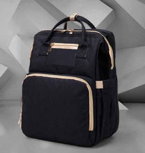 Load image into Gallery viewer, 3-in-1 Convertible Baby Diaper Backpack with Foldable Travel Crib &amp; USB Charging Port