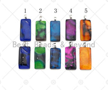 Load image into Gallery viewer, High Quality Natural Druzy Agate Rectangle Shape Pendant, Sa