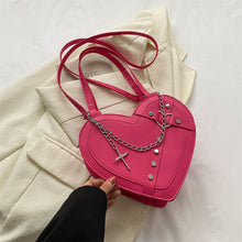 Load image into Gallery viewer, Korean-style Cute Niche Heart-shaped Shoulder Crossbody Bag