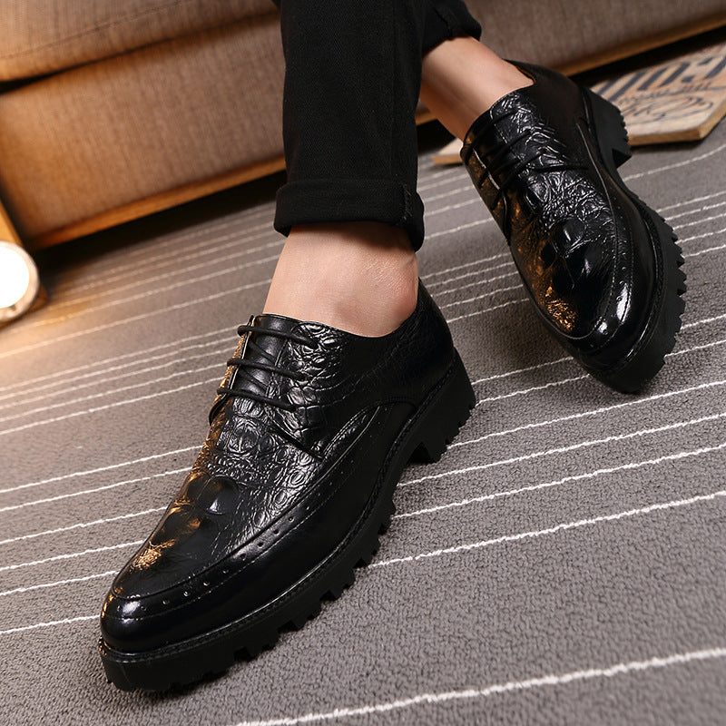 Men's British Style Height-Increasing Casual Shoes | Elevator Dress Sneakers