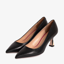 Load image into Gallery viewer, The Brunello Black Leather Pump Women Shoe