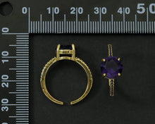 Load image into Gallery viewer, Big Round CZ Adjustable Ring, Sku#X311