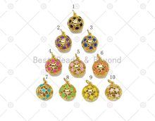 Load image into Gallery viewer, Colorful Enamel Five Point Star On Round Ball Shape Pendant,
