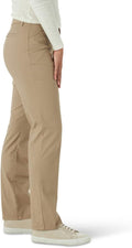 Lee Women's Wrinkle Free Relaxed Fit Straight Leg Pant