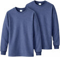 Gildan Adult Heavy Cotton Long Sleeve T-Shirt, Style G5400, 2-Pack