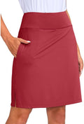 Viodia Women's 20" Knee Length Skorts Skirts UPF50+ Athletic Tennis Golf Skirt for Women Casual Summer Skirts