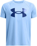 Under Armour Boys' Tech Hybrid Printed Fill Short-Sleeve T-Shirt