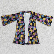 Load image into Gallery viewer, Girl Long Sleeve Patchwork Halloween Cardigan