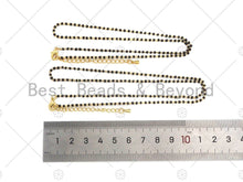 Load image into Gallery viewer, 18 Dainty Gold Black Chain Necklace, Layering Necklace,