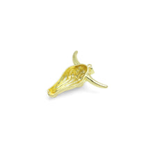 Load image into Gallery viewer, Big Gold Ram Ox Head Charm, Sku#LK930