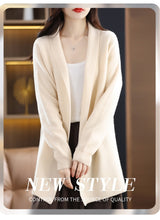 Load image into Gallery viewer, Womens Stylish Loose-fitting Mid-length Knit Cardigan
