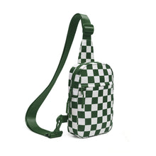 Load image into Gallery viewer, Waterproof Plaid Crossbody Bag - Lightweight Travel Sling Bag for Women &amp; Men