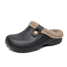 Load image into Gallery viewer, Men's Fleece-Lined Cotton Slippers – Warm Non-Slip Home Shoes with EVA Sole