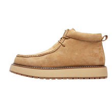 Load image into Gallery viewer, Men's Genuine Leather Suede Dr. Martens Style Boots – Slip-On Mid-Calf Vintage Boots