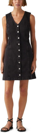Levi's women's V-neck button-up mini dress