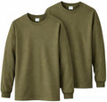 Gildan Adult Heavy Cotton Long Sleeve T-Shirt, Style G5400, 2-Pack