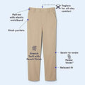 French Toast Boys Pull-On Relaxed Fit School Uniform Pant (Standard & Husky)
