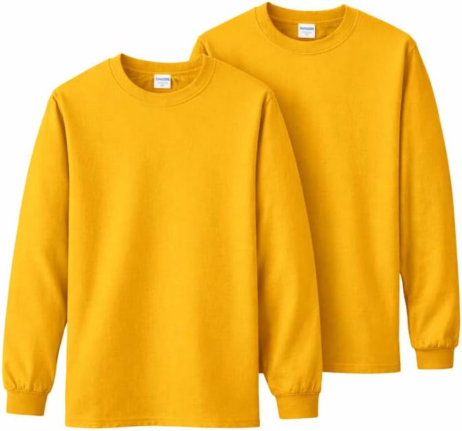 Gildan Adult Ultra Cotton Long Sleeve T-Shirt, Style G2400, Multipack