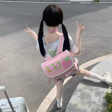 Load image into Gallery viewer, Japanese Anime Pain Bag Large Capacity PU Leather Backpack – Kawaii Campus Style