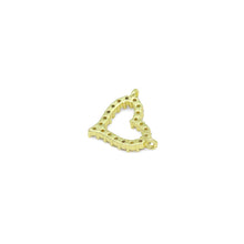 Load image into Gallery viewer, Clear CZ  Frame Heart Connector Charm Pendant, Sku#LK1048