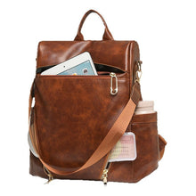 Load image into Gallery viewer, Women's Soft PU Leather Shoulder Bag – Waterproof Crossbody with Multi-Pocket Organizer | Black, Brown, Coffee, Gray