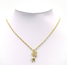 Load image into Gallery viewer, CZ Christmas Reindeer Charm, Sku#F1486