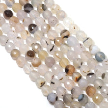 Load image into Gallery viewer, Genuine Flower Agate Round Faceted Beads, 6mm/8mm/10mm/12mm, Sku#U1582