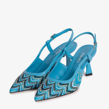 Load image into Gallery viewer, The Napoli Blue Leather Slingback Women Sandal