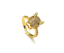 Load image into Gallery viewer, Gold Panther Adjustable Ring, LD46