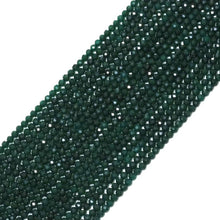 Load image into Gallery viewer, Emerald Jade Round Faceted Beads, 2mm/3mm, Sku#U1501