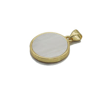 Load image into Gallery viewer, Gold CZ Evil Eye On Round Coin Gemstone Charm, Sku#LX122