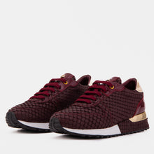 Load image into Gallery viewer, The Scarlet Burgundy Leather Women Sneaker