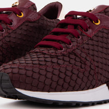 Load image into Gallery viewer, The Scarlet Burgundy Leather Women Sneaker