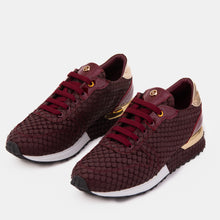 Load image into Gallery viewer, The Scarlet Burgundy Leather Women Sneaker
