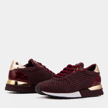 Load image into Gallery viewer, The Scarlet Burgundy Leather Women Sneaker