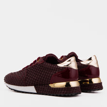 Load image into Gallery viewer, The Scarlet Burgundy Leather Women Sneaker
