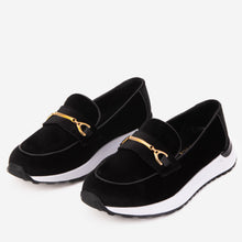 Load image into Gallery viewer, The Milan Black Leather Women Sneaker