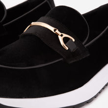 Load image into Gallery viewer, The Milan Black Leather Women Sneaker