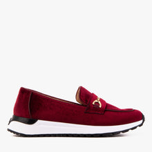 Load image into Gallery viewer, The Milan Burgundy Leather Women Sneaker