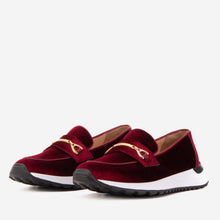 Load image into Gallery viewer, The Milan Burgundy Leather Women Sneaker