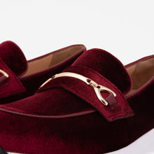 Load image into Gallery viewer, The Milan Burgundy Leather Women Sneaker