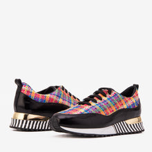 Load image into Gallery viewer, The Valencia Leather Black Women Sneaker
