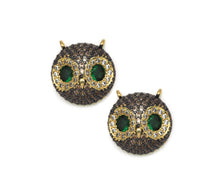 Load image into Gallery viewer, CZ Owl Charm, Sku#LK582