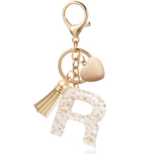 Load image into Gallery viewer, Personalized Heart Shell Letter Pendant Necklace with Tassel - A-Z Initial Charm