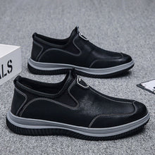 Load image into Gallery viewer, Men's Soft Leather Business Casual Breathable Dress Shoes - British Style Round Toe Slip-On Loafers